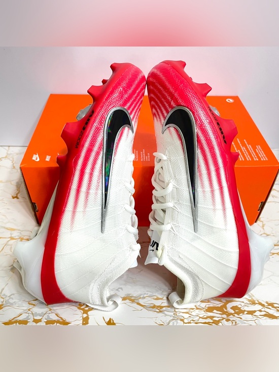 Nike Zoom Vapor Elite 1 Football Cleats Sizes 9 & 9.5 FB3288-102 White Red main image 6